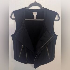 Diesel Medium Black zip up vest